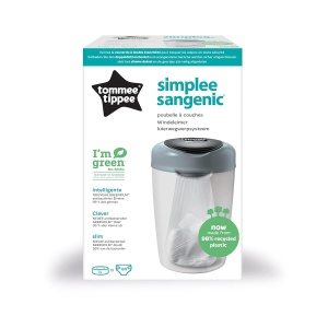 Cos de gunoi pentru scutece Tommee Tippee Simplee, capacitate 23 scutece, culoare gri - Img 2
