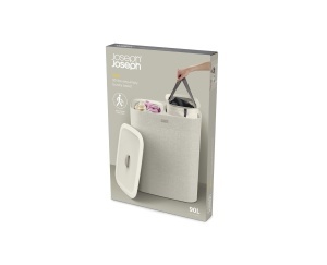 Cos de rufe Joseph Joseph Tota 90L cu 2 saci detasabili Ecru Beige - Img 6