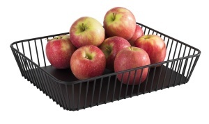 Cos din metal APS 30415 URBAN, 32,5 x 26,5 cm, negru, cu picioare antiderapante - Img 2
