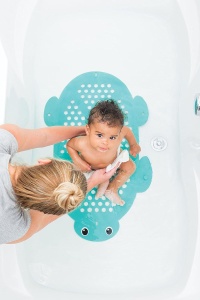 Covor de baie 2-in-1 Infantino cu cos de depozitare, antiderapant - Img 4
