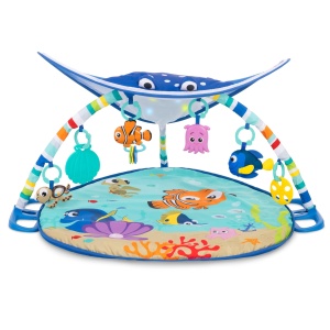 Covor de joaca Bright Starts Disney Baby cu tematica Finding Nemo, 20 melodii, cu jucarii