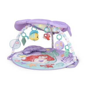 Covor de joaca cu arc Bright Starts, Disney, 6 jucarii incluse, 25 melodii