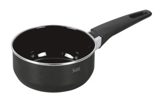 Cratita cu maner Silit Modesto Line, 1.3L, 16cm, negru, compatibila inductie