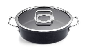 Cratita din aluminiu Fissler Adamant 28 cm, 4.3L, antiaderenta, capac sticla, pentru inductie
