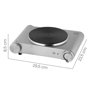 Cratita electrica ARDES HOBINOX ARFOEL01, 1500W, inox, placa fonta 18,8 cm - Img 5
