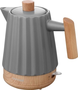 Cratita electrica Birdy RK0092, 1,5 L, 1500 W, alba cu detalii din lemn - Img 2