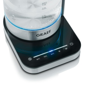 Cratita electrica GRAEF WK350, 1 litru, 2200W, din sticla si inox - Img 6