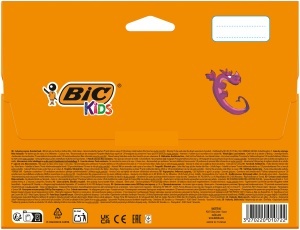 Creion cerat BIC Kids Plastidecor, 24 culori, inclusiv auriu si argintiu - Img 3