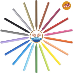 Creion cerat BIC Plastidecor 18 culori, rezistent si netoxic - Img 4