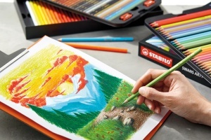 Creion colorat STABILO Swans ARTY, 3.3 mm, culori intense, bruchfest - Img 4