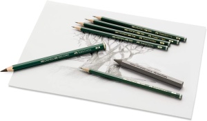 Creion grafit Faber-Castell Castell 9000, H, 12 bucati, 2 mm - Img 6