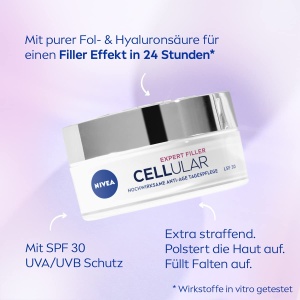 Crema antirid NIVEA Cellular Expert Filler, 50 ml, cu efect de umplere si LSF 30 - Img 2