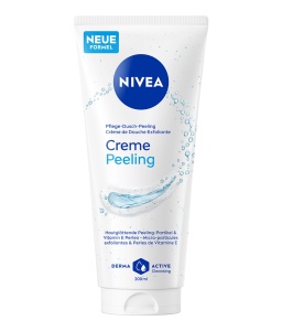 Crema de dus NIVEA cu peeling, 200 ml, cu particule exfoliante si vitamina E