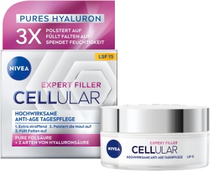 Crema de fata NIVEA Cellular Expert Filler Anti-Aging cu LSF 15, 50 ml