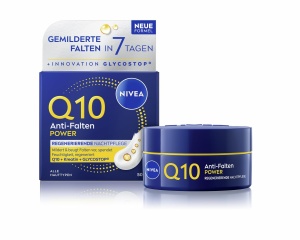 Crema de noapte NIVEA Q10, 50 ml, pentru toate tipurile de piele, anti-facere