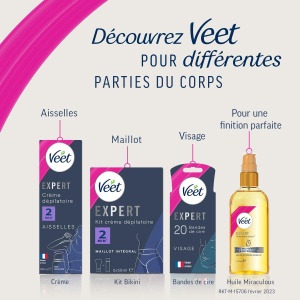 Crema depilatoare Veet Expert, 400 ml, cu Sheabutter, pentru toate tipurile de piele - Img 5