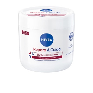 Crema hidratanta NIVEA Repara Care 400 ml, cu Glicerina si Uree, pentru fata, corp si maini