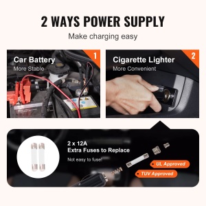 Cric electric VEVOR 5 t, 180 W, cu pompa de aer si cutie de unelte - Img 6