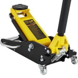 Cric hidraulic VEVOR 15T 80-365 mm constructie aluminiu si otel pentru autoturisme si SUV