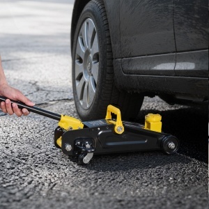 Cric hidraulic VEVOR VL-80015, 1.5 t, inaltime 13-31 cm, galben negru - Img 8
