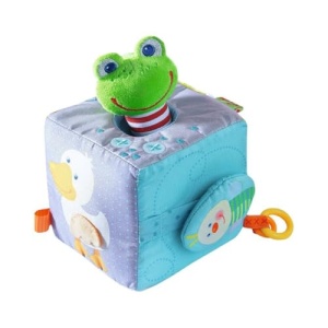 Cub interactiv HABA 301859 Zauberfrosch pentru dezvoltarea motricitatii 10x10x10 cm - Img 7