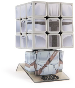 Cub Rubik Star Wars Mandalorian 3x3 cu Stativ, Jucarie pentru Adulti si Copii