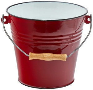 Cubo de plastic Ibili 911522, 22 cm, culoare rosie - Img 2