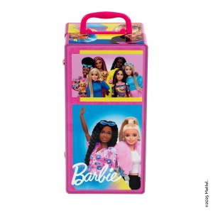 Cufar de haine Theo Klein Barbie cu accesorii, multicolor, pentru 2 papusi - Img 6