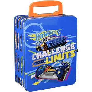 Cufar pentru masini Hot Wheels Theo Klein 2883, metal, 18 masini, 21 x 15,5 x 8,5 cm