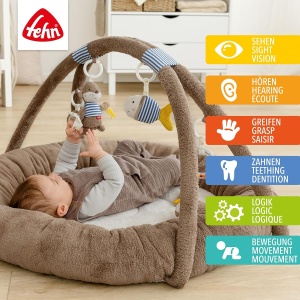 Culcus Activitate 3-D Otter - 7 Jucarii Detasabile, 85 cm, Materiale Moale - Img 2