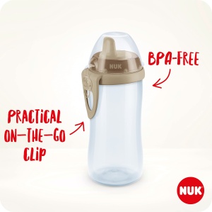 Cupa pentru copii NUK Kiddy Cup 300 ml, lila, rezistenta la muscaturi, iluminare nocturna - Img 4