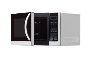 Cuptor cu microunde 2 in 1 Sharp R742WW cu gratar / Gratar 25 L / 900 W / 1000 W / Afisaj LED / 8 programe automate / Dezghetare controlata in greutate / Blocare copii / Mod economisire energie / Gratar inalt / Alb - Img 2