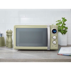 Cuptor cu microunde digital Swan SM22030GNEU, 20L, 800W, Verde, Design retro - Img 2
