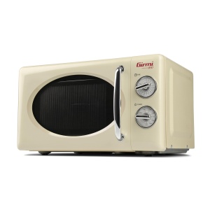 Cuptor cu microunde Girmi FM21 20L 700W Grill Design Vintage Crem