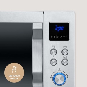 Cuptor cu microunde multifunctional SEVERIN Crispy Wave MW 7982 4-in-1 25L ArgintiuInox - Img 5