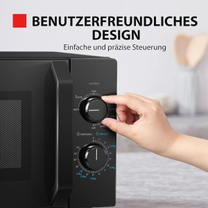 Cuptor cu microunde Toshiba MW2-MG20PF(BK)GE, 800 W, 20 L, Negru - Img 5