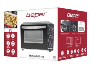 Cuptor electric Beper P101FOR020, 20L, 1300W, Timer 60 min - Img 7