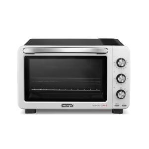 Cuptor electric DeLonghi Midi EO24352, 24 litri, albnegru, 4 functii de gatit