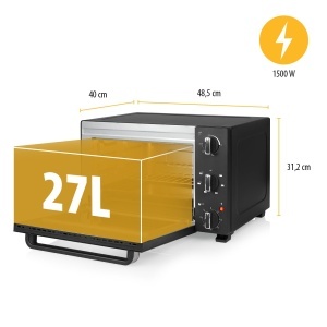 Cuptor electric Tristar OV-3627, 27L, 1500W, Timer 90 min, Termostat 90-230C - Img 2