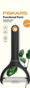 Curatator legume Fiskars Functional Form 1079908, lama inox, maner ergonomic, negru-portocaliu - Img 5