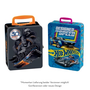 Cutie de colectie Hot Wheels Theo Klein 2881, metal, capacitate 50 masini, editie aniversara - Img 7