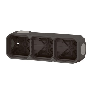 Cutie de conectiuni Legrand Plexo New 3-fach, IP55, culoare antracit - Img 3