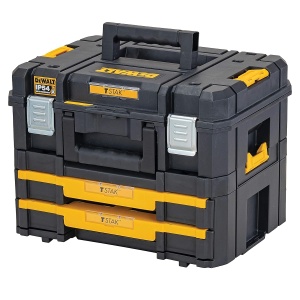 Cutie de depozitare Dewalt T STAK Combo DWST83395-1, 21.6L, IP54, 2 sertare