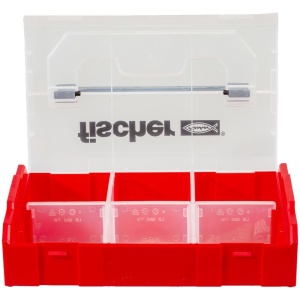 Cutie de depozitare fischer FixTainer, 6 compartimente, cu maner - Img 4