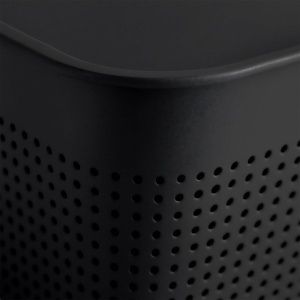Cutie de depozitare Relaxdays 6 buc, capacitate 5 L, cu capac, plastic, negru - Img 5