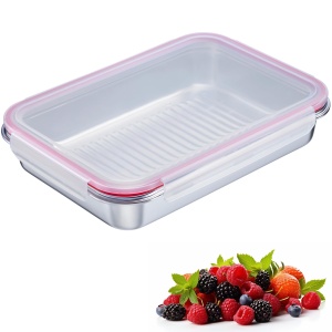 Cutie de depozitare Westmark Lunchbox din otel inoxidabil 2000 ml, rezistenta la scurgeri