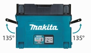 Cutie de incarcare Makita BCC02, 40V max., 12 locuri, turcoaz - Img 6