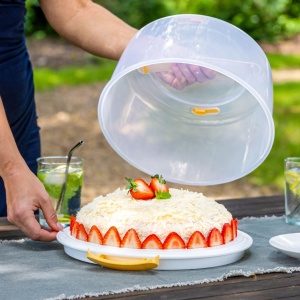 Cutie de transport pentru prajituri Tescoma DELICIA, 34 cm, cu capac si racire - Img 6