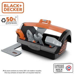 Cutie de unelte pentru copii Smoby BlackDecker cu 6 unelte, pentru varsta 3 - Img 3