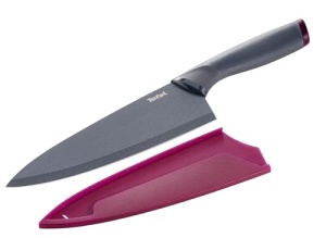 Cutit bucatarie Tefal Fresh Kitchen 20 cm otel inoxidabil maner ergonomic negrurosu - Img 2
